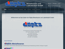 Tablet Screenshot of doepke-metallwaren.de